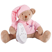 Мягкая игрушка Drema BabyDou Мишка с белым и розовым шумом 103 розовый