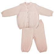 Комплект детской одежды Папитто кофточка+штанишки 2 предмета 73-7004 розовый 68