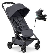 Прогулочная коляска Joolz Aer 2 и автокресло Baby-Safe Core Midnight Grey и база Baby-Safe Core Stone grey
