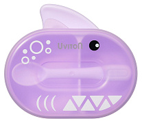 Тарелочка с крышкой и ложечкой в коробочке Uviton Shark 0623 пурпурный