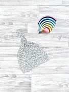 Шапочка Mjolk Леопард серо-голубой 36