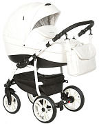 Детская коляска Indigo Indigo Special New 2 в 1 Is01 белая кожа