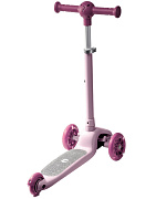 Самокат трехколёсный Amarobaby Flash с подсветкой розовый