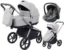 Детская коляска Rant Flex Therm Soft 3 в 1 с автокреслом Miro Olive Stone Grey