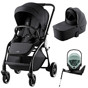 Коляска 3 в 1 Britax Roemer RIO Style и автокресло Baby-Safe PRO Jade Green + Vario Base 5Z Carbon Black