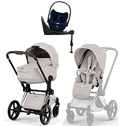 Коляска Cybex Priam V Chrome Style Cloud T Rebellious Luxury Denim Blue Base T 4 в 1 City Grey