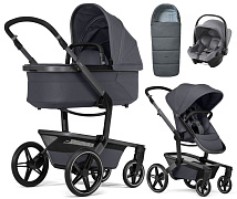 Детская коляска 3 в 1 Joolz Day 5 и автокресло Baby-Safe Core Frost Grey + конверт в подарок Stone grey