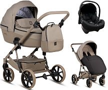 Детская коляска Tutis Viva 6 Plus Essential 3 в 1 с автокреслом Elo Lux EduSky Black 1612068 Warm Grey