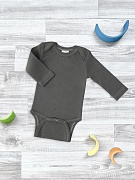 Боди Mjolk Графитовый серый с длинным рукавом 56