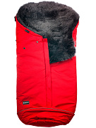 Конверт Bozz из овчины с длинным ворсом 20-2015-18 красный\серый