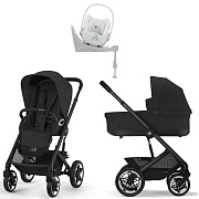 Коляска Cybex Talos S Lux BLK complete Cloud T Urban Mobility White Base T 4 в 1 Moon Black с дождевиками