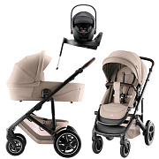 Коляска 3 в 1 Britax Roemer Smile 5Z Style и автокресло Baby-Safe PRO Style Carbon Black + Vario Base 5Z Teak
