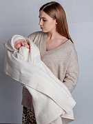 Плед НаследникЪ Выжанова Органичный хлопок р. 95х95 Пд5 экрю