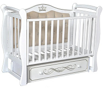 Детская кроватка Кедр Olivia 1 (маятник универсальный) белый