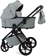 Детская коляска Peppy Monaco Plus 2 в 1 Mint (мятный), рама черная