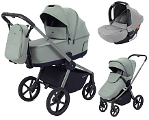 Детская коляска Rant Flex Therm Soft 3 в 1 с автокреслом Cruise Grey Forest Green