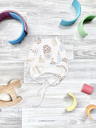 Чепчик Mjolk Ёжики на экрю 36