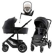 Коляска 3 в 1 Britax Roemer Smile 5Z Style и автокресло Baby-Safe PRO LUX Soft Taupe + Vario Base 5Z Carbon Black