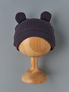 Шапочка-котелок Little Star Мишка 9812 (ЧЗ-мз) графит 38