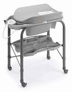 Пеленальный стол с ванночкой CAM Cambio 265 серый с кроликом