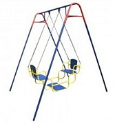 Детские качели дачные Пионер-Дуэт синий/красный