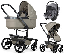 Детская коляска 3 в 1 Joolz Day 5 и автокресло Baby-Safe Core Frost Grey без адаптеров Sage Green