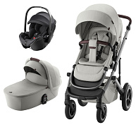 Коляска 3 в 1 Britax Roemer Smile 5Z LUX + автокресло Baby-Safe PRO Classic Deep Black Linen Grey