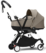 Коляска для новорожденных Stokke YOYO3 Newborn Shell 0+ рама белая White Taupe