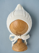 Шапочка вязаная Little Star Гномик 80125 (ЧЗ-нк) кремовый, 38 см 38