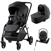 Коляска 3 в 1 Britax Roemer RIO Style и автокресло Baby-Safe PRO Midnight Grey + Vario Base 5Z Carbon Black