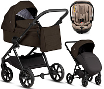 Детская коляска Tutis Leo 3 Plus 3 в 1 с автокреслом Beno Beige 1582203 Brown
