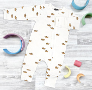 Комбинезон Mjolk Sleep and Play Бумажные кораблики на манжетах 56