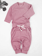 Комплект AmaroBaby Fashion кофточка и штанишки розовый 86