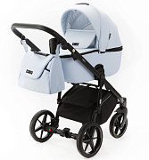 Детская коляска Adamex Nola 2 в 1 N-PS24 (ГОЛУБОЙ+ ГОЛУБАЯ КОЖА)