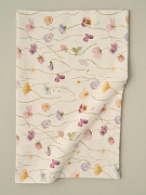 Пеленка Little Star фланелевая 115х90 614021 (ЧЗ-мз) фиалки на креме