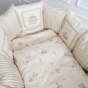 Комплект в детскую кроватку Lappetti Лаппетти парк для прям-ой и овальной (круглой) кроватки 6 пр. 6162