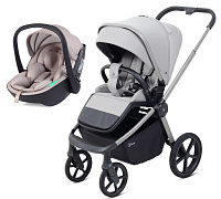 Детская прогулочная коляска Rant Flex Color с автокреслом Miro Beige Stone Grey