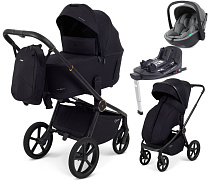 Детская коляска Rant Flex Therm Soft 4 в 1 с автокреслом Miro Olive и базой Gold Black