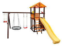 Детский игровой комплекс Perfetto Sport Bari-5 + качели Паутина