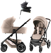 Коляска 4 в 1 Britax Roemer Smile 5Z Style и автокресло Baby-Safe Core Midnight Grey + база Baby-Safe Core Teak