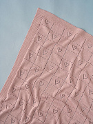 Плед вязаный Little Star My Love 90х90 см розовый антик