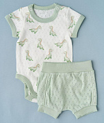 Боди и шортики Little Star 715202 (ЧЗ-мз) дино, крем/ментоловый 62