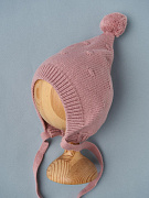 Шапочка вязаная Little Star Pom-Pom Гномик 003 (5172) (ЧЗ-нк) розовый вереск 38