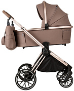 Детская коляска Adamex Spark SE 3 в 1 10-FANGO-CHAMPAGNE - КОРИЧ.-РАМА ШАМПАНЬ