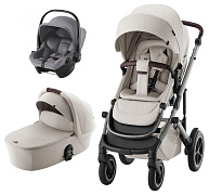 Коляска 3 в 1 Britax Roemer Smile 5Z LUX и автокресло Baby-Safe Core Frost Grey Soft Taupe