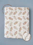 Пелёнка Little Star трикотажная теплая 614012 (ЧЗ-мз) мишка ls с короной