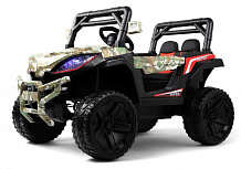 Детский электромобиль RiverToys L888LL зеленый камуфляж