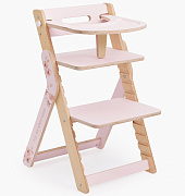 Стульчик для кормления Happy Baby Calmy розовый