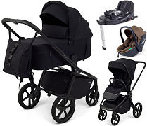 Детская коляска Rant Flex Forma 4 в 1 RA124 с автокреслом Miro Moca и базой Black Черный