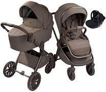 Детская коляска AmaroBaby Phenom 3 в 1 с автокреслом Rant Cruise Black бежевый
